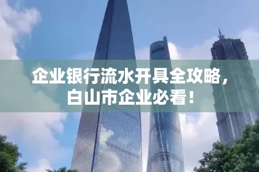 企业银行流水开具全攻略，白山市企业必看！