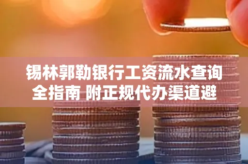锡林郭勒银行工资流水查询全指南 附正规代办渠道避坑