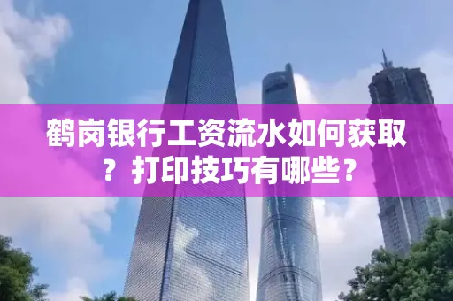 鹤岗银行工资流水如何获取?打印技巧有哪些?