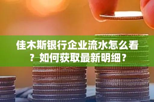 佳木斯银行企业流水怎么看?如何获取最新明细?