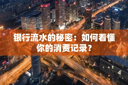 银行流水的秘密:如何看懂你的消费记录?