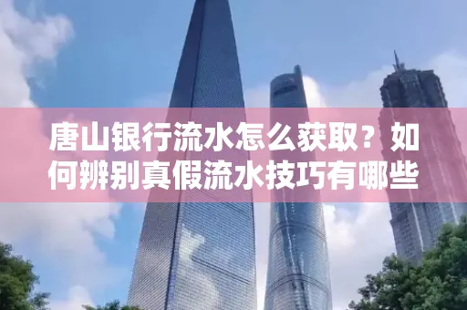 唐山银行流水怎么获取?如何辨别真假流水技巧有哪些?