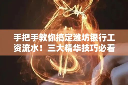 手把手教你搞定潍坊银行工资流水!三大精华技巧必看