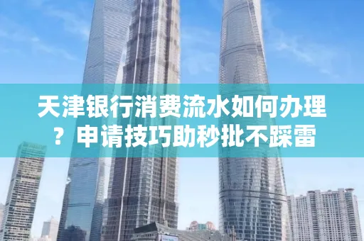 天津银行消费流水如何办理?申请技巧助秒批不踩雷