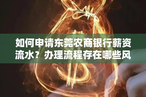如何申请东莞农商银行薪资流水?办理流程存在哪些风险?