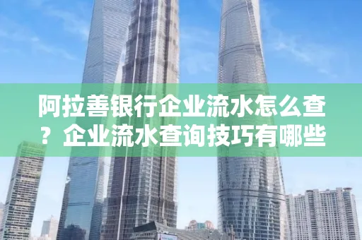 阿拉善银行企业流水怎么查?企业流水查询技巧有哪些?