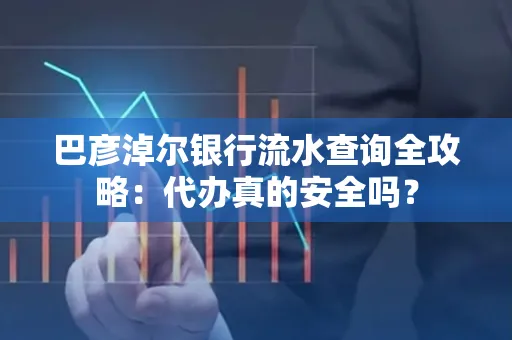 巴彦淖尔银行流水查询全攻略:代办真的安全吗?