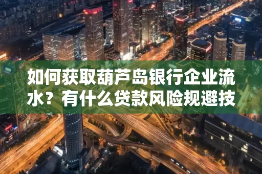 如何获取葫芦岛银行企业流水?有什么贷款风险规避技巧?