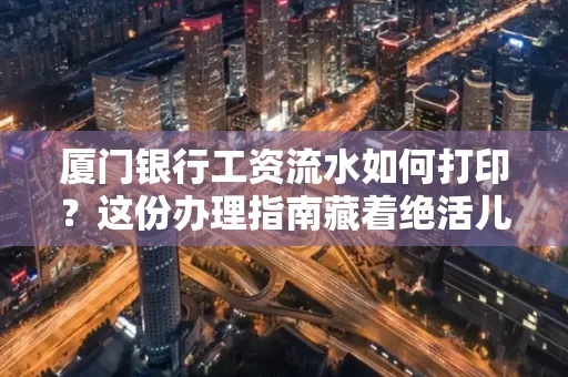 厦门银行工资流水如何打印?这份办理指南藏着绝活儿!