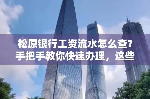 松原银行工资流水怎么查?手把手教你快速办理,这些材料必须准备好!