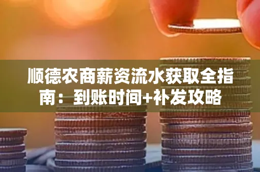 顺德农商薪资流水获取全指南：到账时间+补发攻略